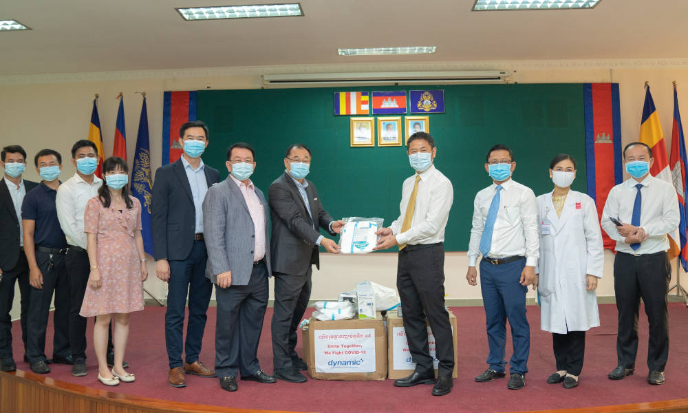 Dynamic Group helps battle COVID-19 pandemic by donating supplies to Calmette Hospital